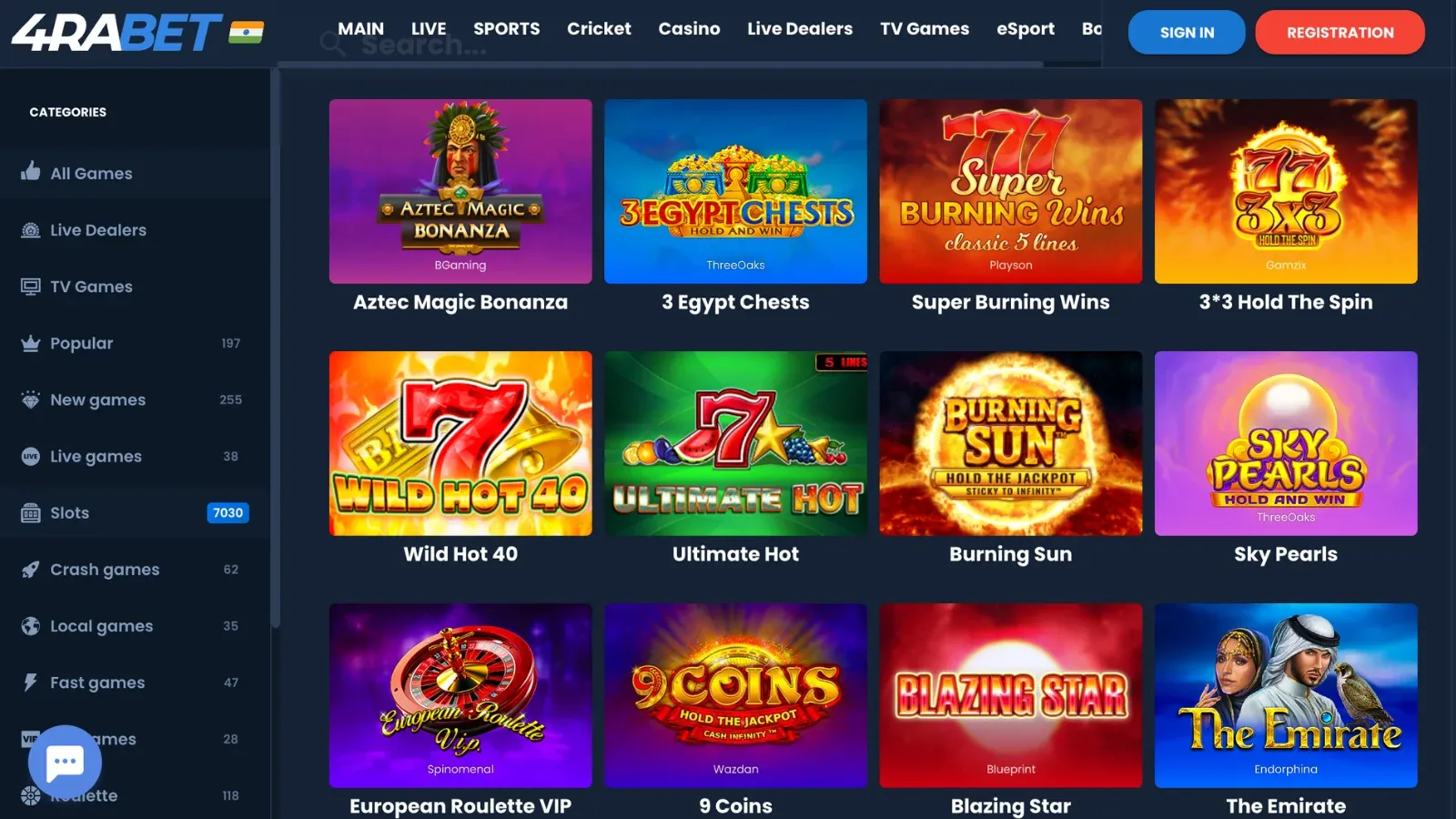 Casino online 4rabet